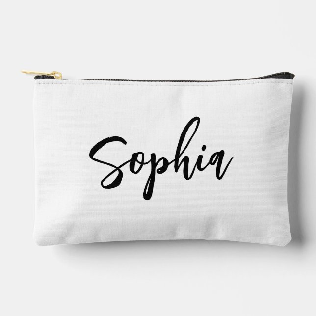 Personalized Bridesmaid Makeup Bags, bridesmaid  Accessory Pouch (Front)