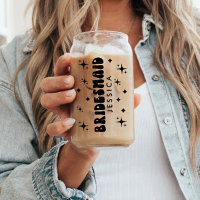 Personalized Bridesmaid Name Gift  Retro Font