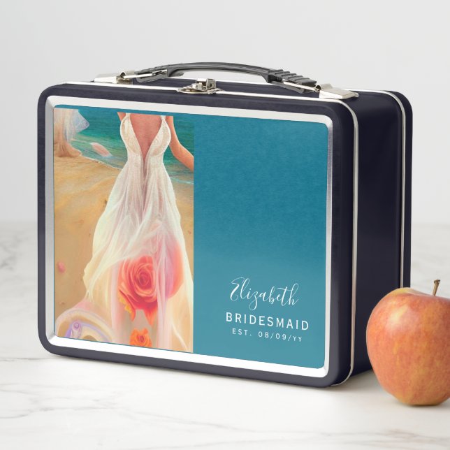 Personalized Bridesmaid Proposal Box Beach (In Situ)