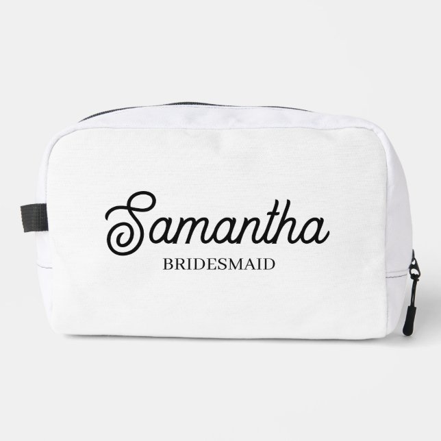 Personalized Bridesmaid Proposal Gift Bachelorette Dopp Kit (Front)