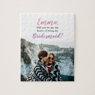 [Personalized] Bridesmaid Proposal Photo Puzzle