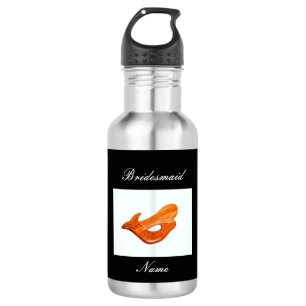 personalized bridesmaid redhead mermaid insulated  532 ml water bottle