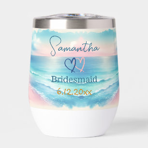 Personalized Bridesmaid to be Coastal Wedding