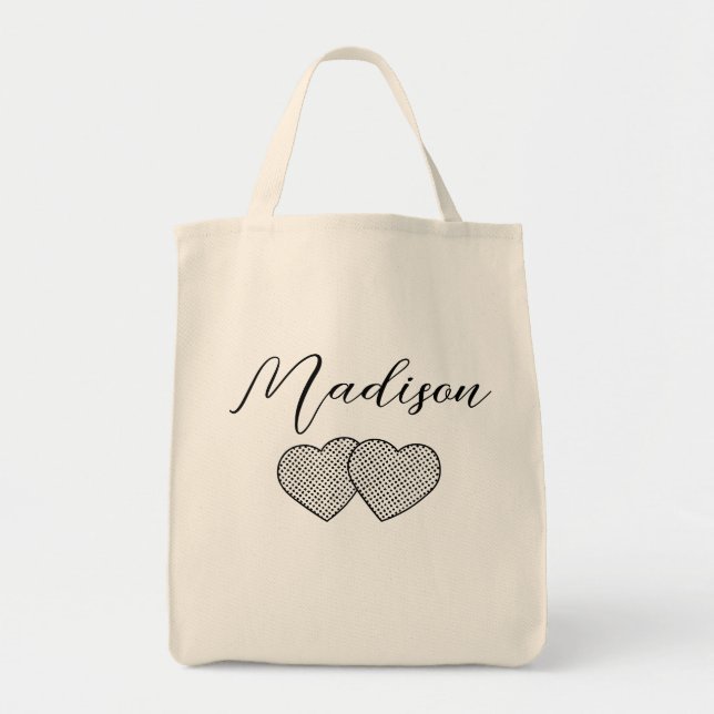 Personalized Bridesmaid Tote Bag (Front)