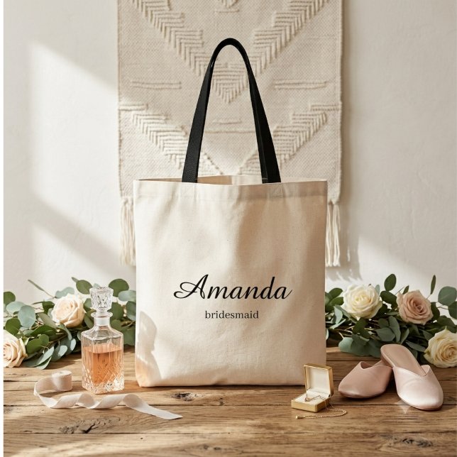 Personalized Bridesmaid Tote Bag Gift (Creator Uploaded)