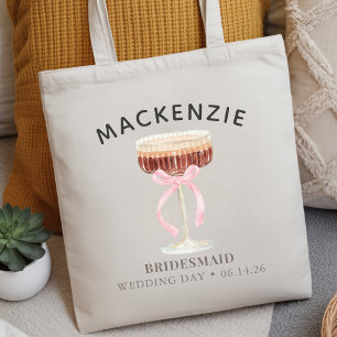 Personalized Bridesmaid Tote Bag Wedding Day Gift