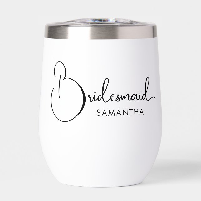 Personalized Bridesmaid Typography (Front)