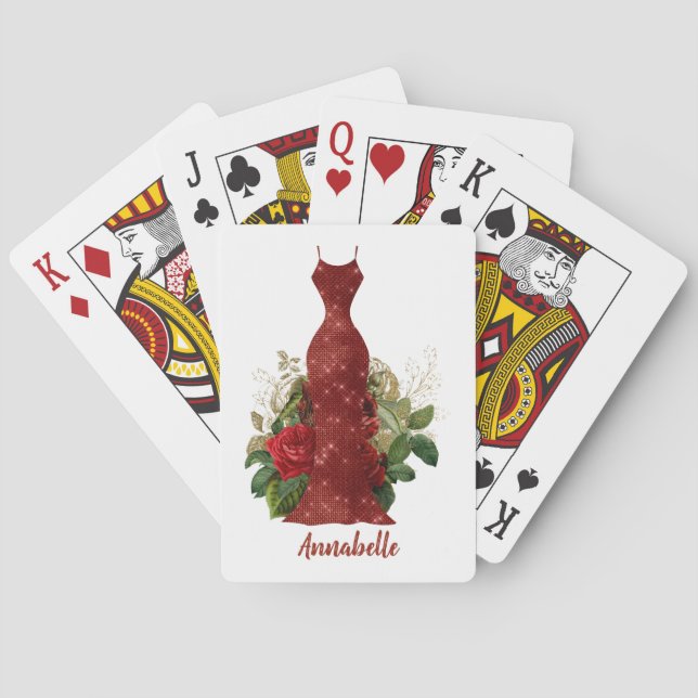 Personalized Bridesmaid's Gifts Playing Cards (Back)