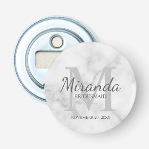 Personalized Bridesmaid's Monogram and Name Bottle Opener