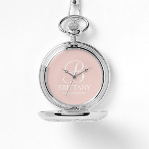 Personalized Bridesmaid's Name and Monogram Watch