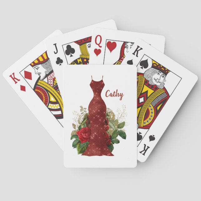 Personalized Bridesmaids Playing Cards (Back)