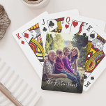 Personalized Bright Filter Family Photo Name Playing Cards<br><div class="desc">Easily personalize these playing cards with your custom favourite family photos enhanced with a fun bright filter and name written in modern calligraphy.</div>