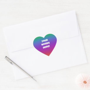 Personalized Bright Rainbow Envelope Stickers