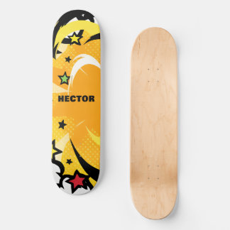 Personalized Bright Vivid Colours Pop Culture Vibe Skateboard
