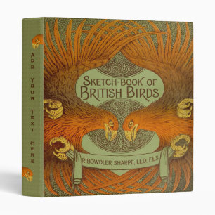 Personalized British Birds Book 3-Ring Binder