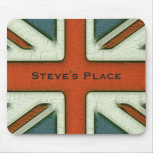 Personalized British Flag Mouse Pad