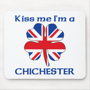 Personalized British Kiss Me I'm Chichester Mouse Pad