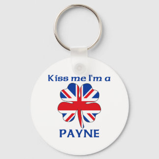 Personalized British Kiss Me I'm Payne Keychain