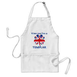 Personalized British Kiss Me I'm Templar Standard Apron
