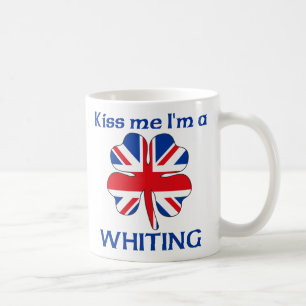 Personalized British Kiss Me I'm Whiting Coffee Mug