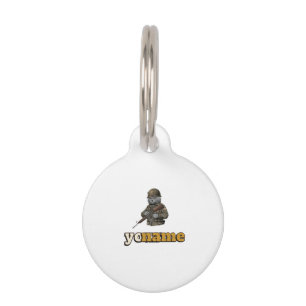 Personalized British Shorthair Military Cat  Pet Tag