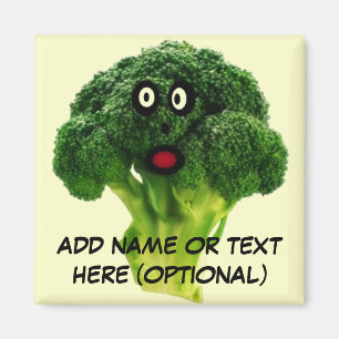 Personalized Broccoli Cartoon Magnet