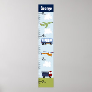 Personalized Brody Transportation Growth Chart