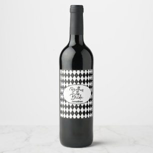 Personalized Brother of the Bride Wine Label