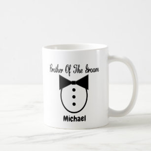 Personalized Brother of the Groom Tux Mug