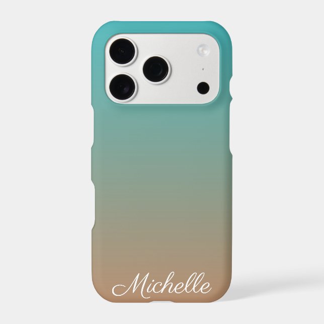 Personalized brown and blue ombre (Back)
