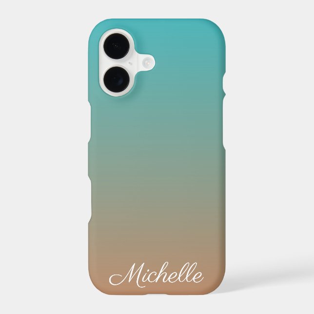 Personalized brown and blue ombre (Back)