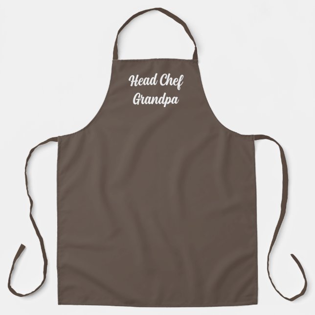 Personalized Brown Apron (Front)