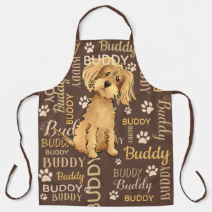 Personalized Brown Dog Apron
