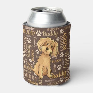 Personalized Brown Dog Can Cooler