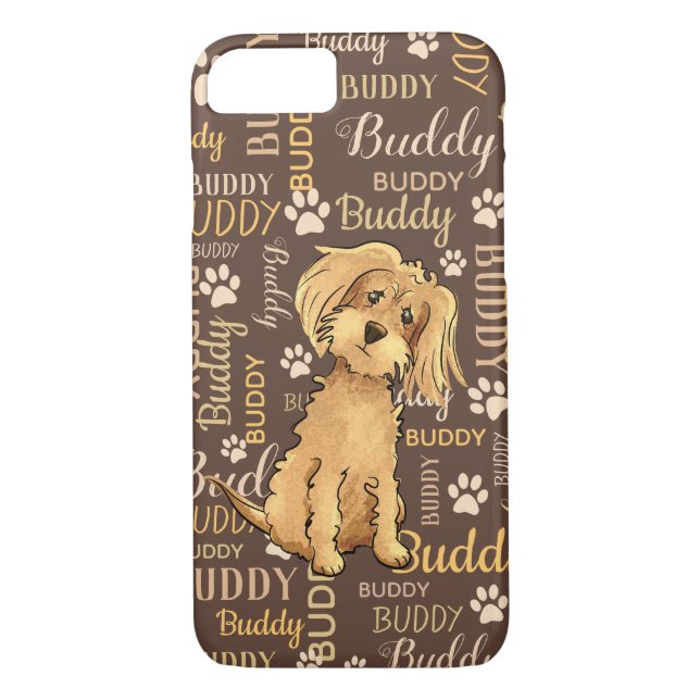 Personalized Brown Dog Case-Mate iPhone Case (Back)