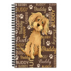 Personalized Brown Dog Journal Notebook