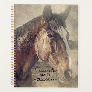 Personalized Brown Horse Painting Planner