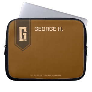 Personalized Brown Laptop Case for Man