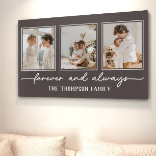 Personalized Brown Wall Art Custom Photo Collage