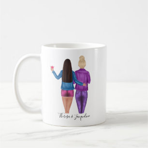 Personalized Brunettes Make The Best Friends Coffee Mug