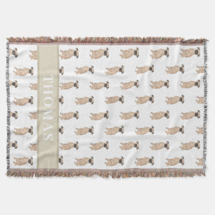 Personalized Brussels Griffon Throw Blanket