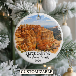 Personalized Bryce Canyon National Park, Utah Ceramic Ornament