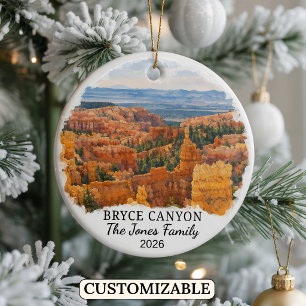 Personalized Bryce Canyon National Park, Utah Ceramic Ornament