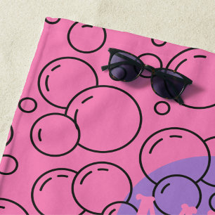 Personalized Bubble Bliss Beach Towel