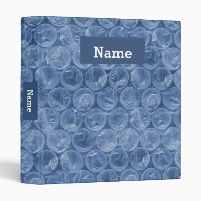 Personalized bubble wrap binder (Front/Spine)