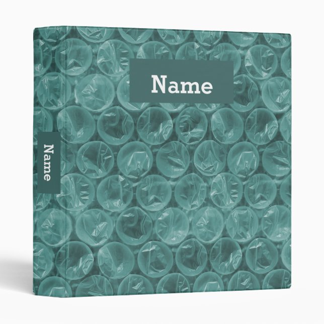 Personalized bubble wrap binder (Front/Spine)