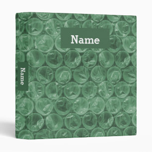 Personalized bubble wrap binder