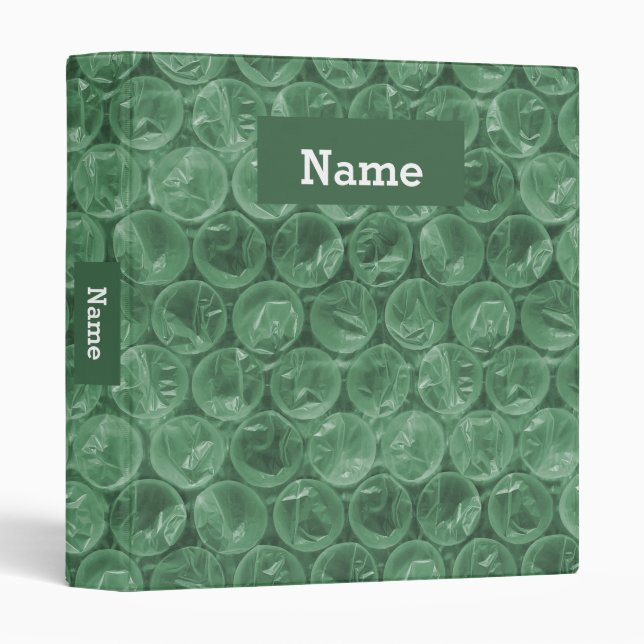 Personalized bubble wrap binder (Front/Spine)