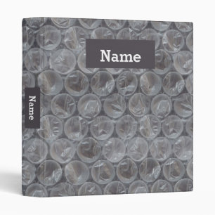 Personalized bubble wrap binder
