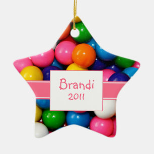 Personalized Bubblegum Ornament